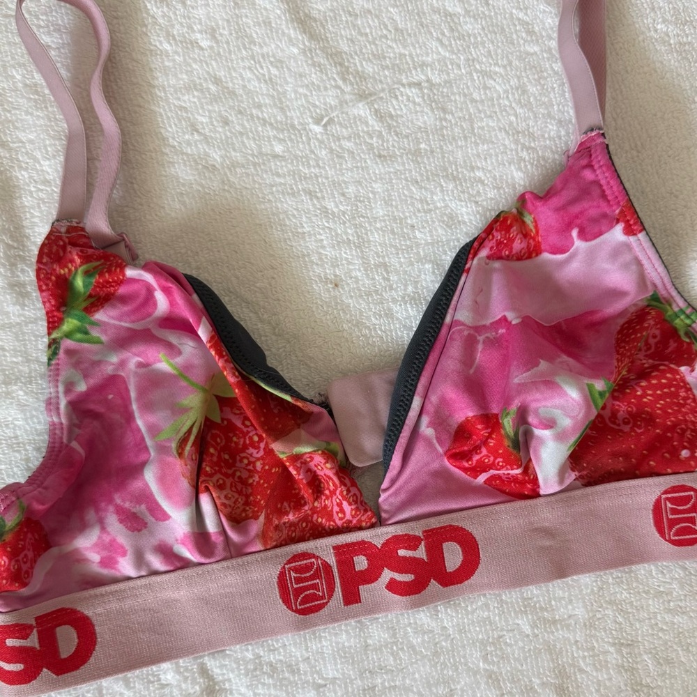 PSD Pink Strawberry Patterned Bra